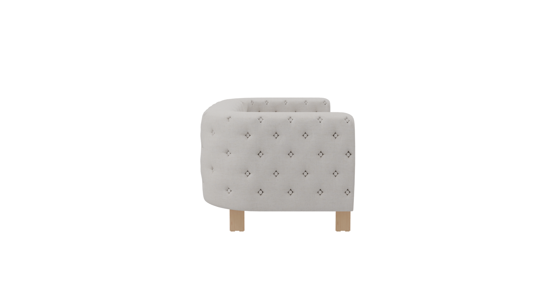 Elegant White Sofa 3D Model - Professional 3D Model Render 8