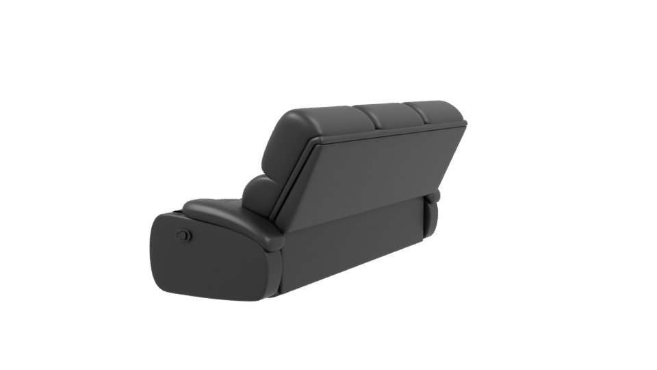 Contemporary Reclining Sofa 3D Model - Professional 3D Model Render 3