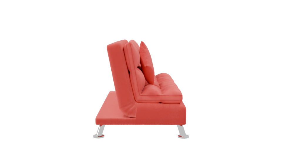 Stylish Red Sofa Chair 3D - Professional 3D Model Render 8