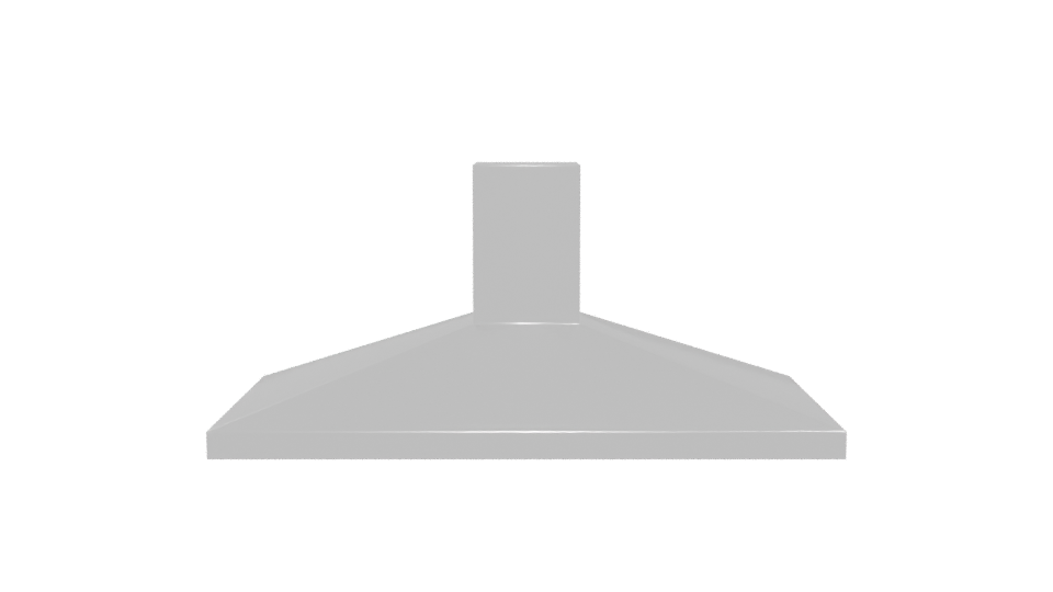 90 cm Decorative Kitchen Hood 3D - Professional 3D Model Render 5