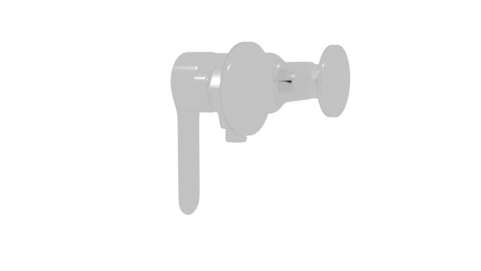 Stylish Wall-Mounted Faucet Model - Professional 3D Model Render 3