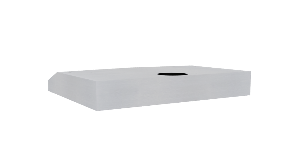 Sleek Kitchen Range Hood Model - Professional 3D Model Render 4