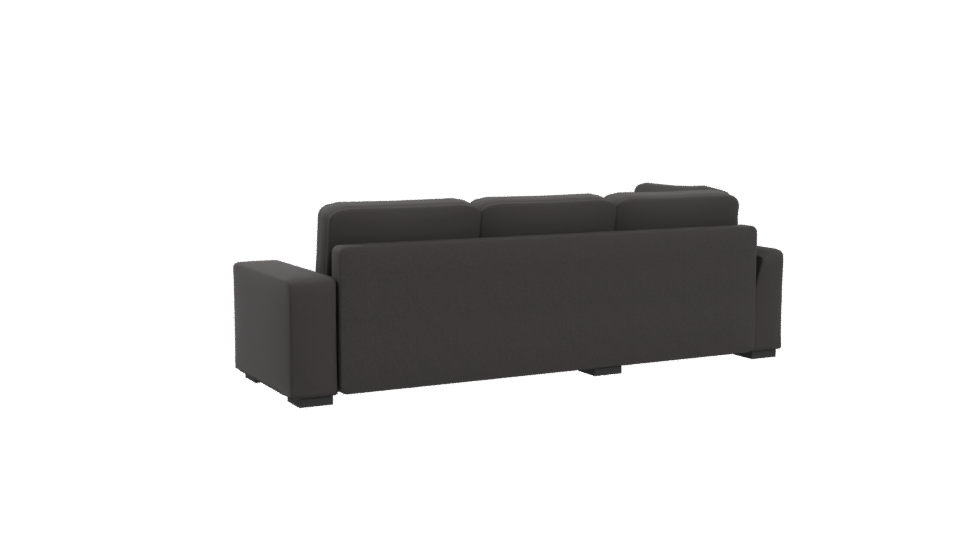 Contemporary L-Shaped Sofa Model 3D - Professional 3D Model Render 4
