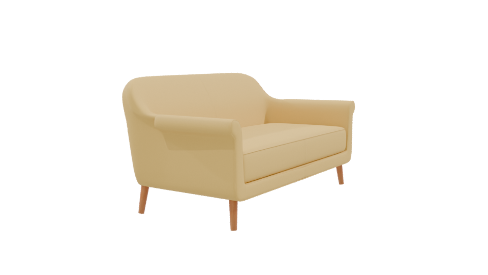 Stylish Modern Sofa 3D Model - Professional 3D Model Render 9