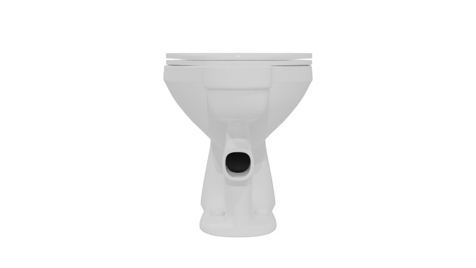 Minimalist Bathroom Toilet Model - Professional 3D Model Render 5