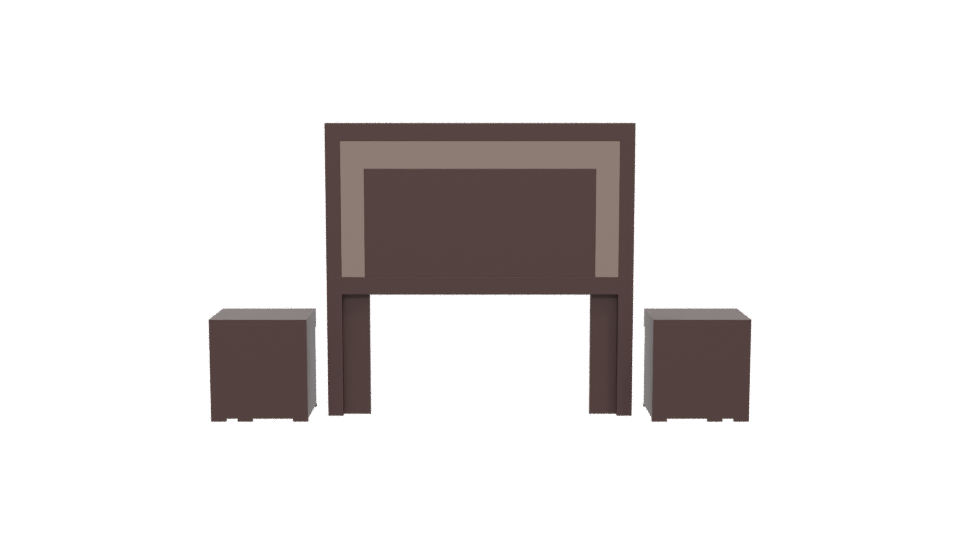 Modern Bedroom Furniture Set 3D - Professional 3D Model Render 5