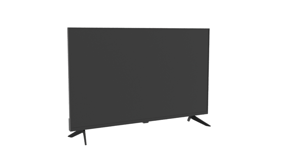 Sleek Flat Screen TV Model - Professional 3D Model Render 10