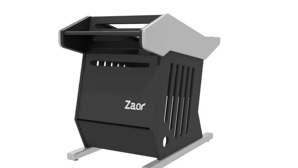 Minimalist Shopping Cart 3D Model - Professional 3D Model Render 6