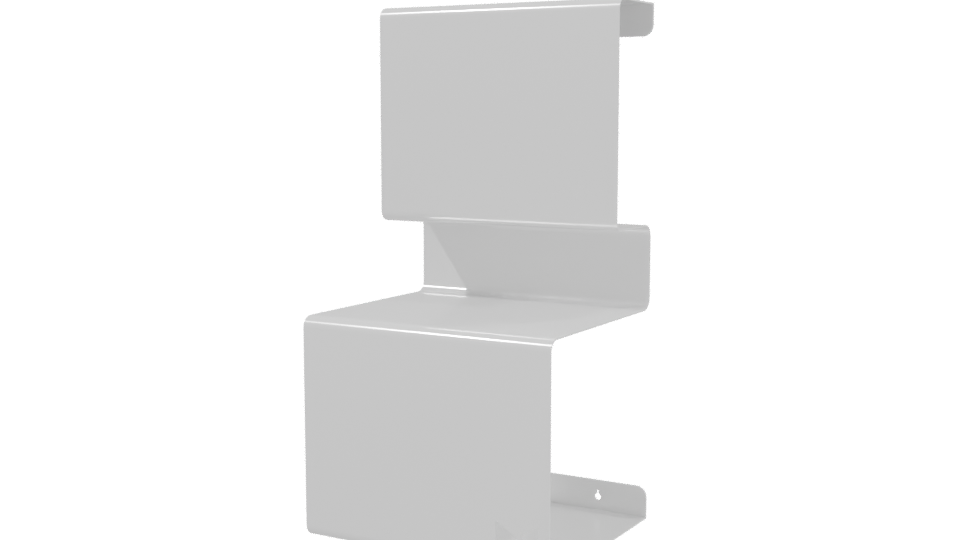 Stylish Modern Shelf Bracket 3D Model - Professional 3D Model Render 3