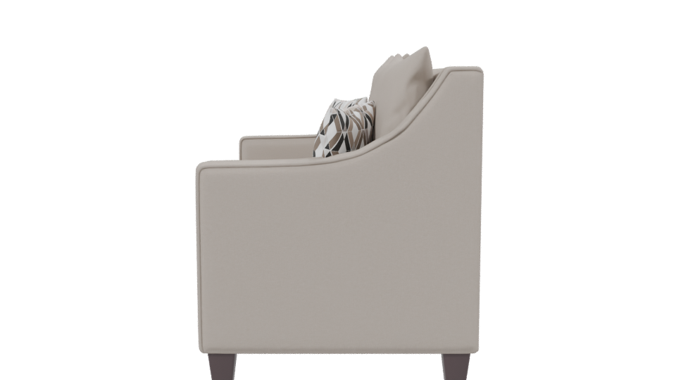 Elegant Minimalist Love Seat 3D - Professional 3D Model Render 2