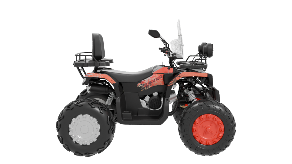 Stylized ATV Quad Bike Model - Professional 3D Model Render 11