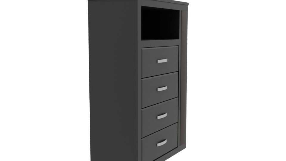 Stylish Modern Dresser 3D Model - Professional 3D Model Render 9