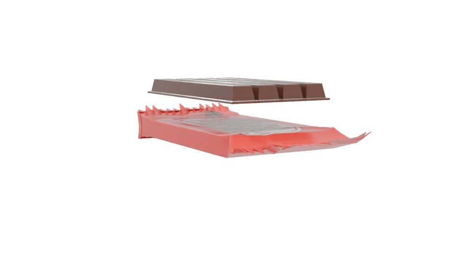 Stylized Snack Wrapper 3D Model - Professional 3D Model Render 10