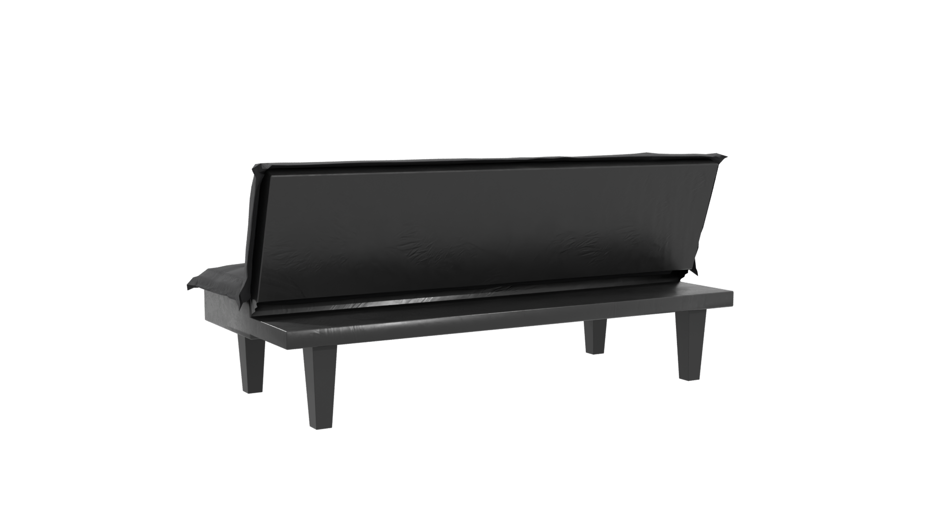 Stylish Black Sofa 3D Model - Professional 3D Model Render 4