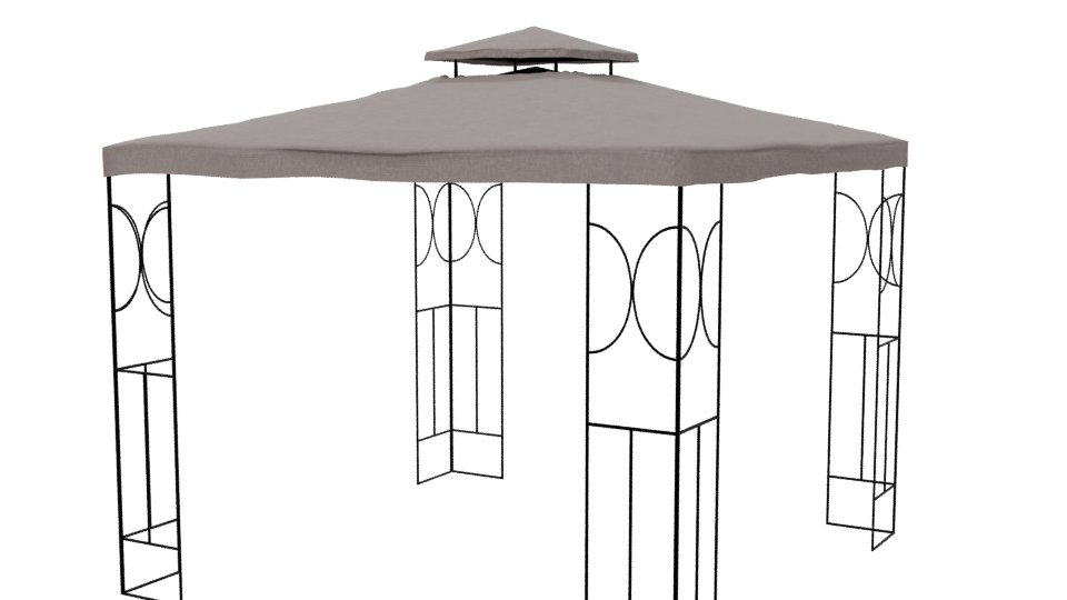 Stylish Outdoor Canopy Tent - Professional 3D Model Render 6
