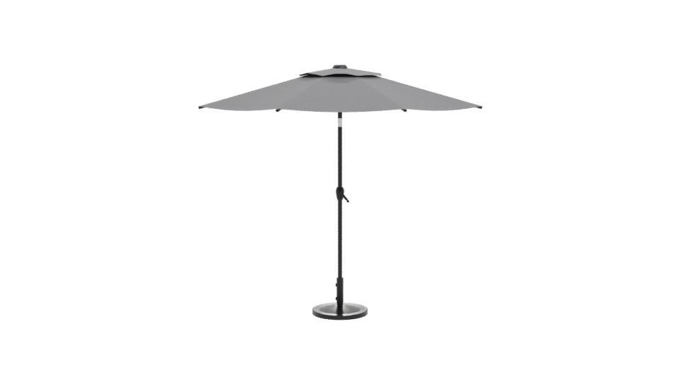 Stylish Outdoor Patio Umbrella 3D - Professional 3D Model Render 11
