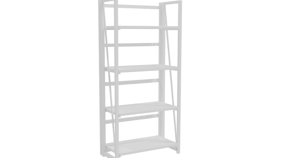 Minimalist Wooden Bookshelf 3D Model - Professional 3D Model Render 10