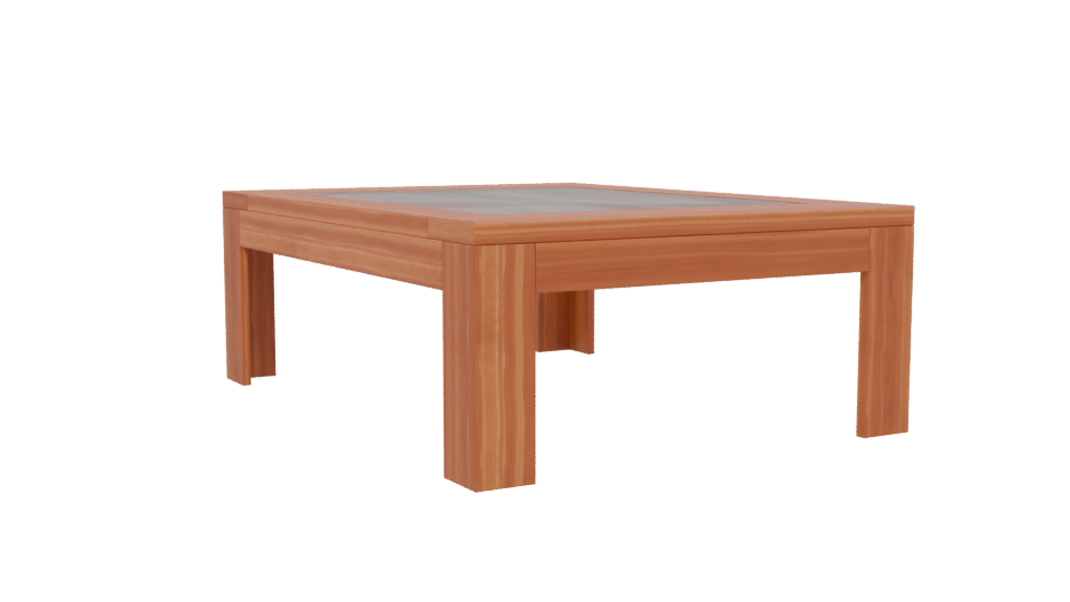 Stylish Wooden Coffee Table 3D - Professional 3D Model Render 13