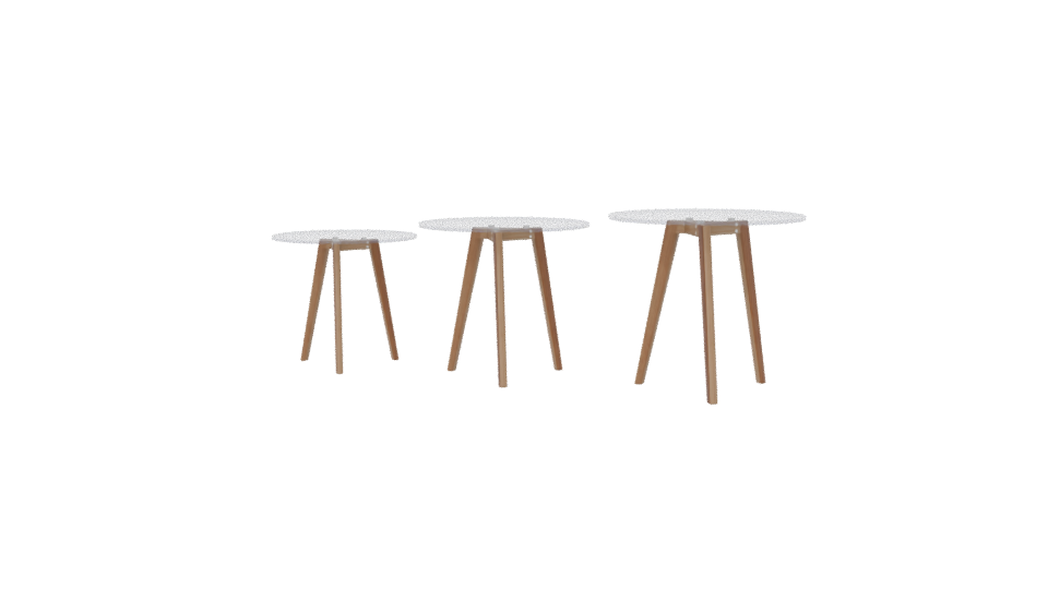 Elegant Coffee Table Set 3D - Professional 3D Model Render 6