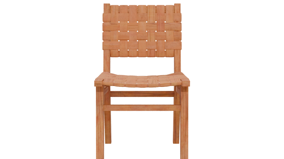 Stylish Wooden Dining Chair 3D - Professional 3D Model Render 5