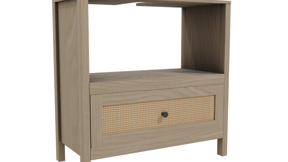Contemporary Nightstand 3D Model - Professional 3D Model Render 10