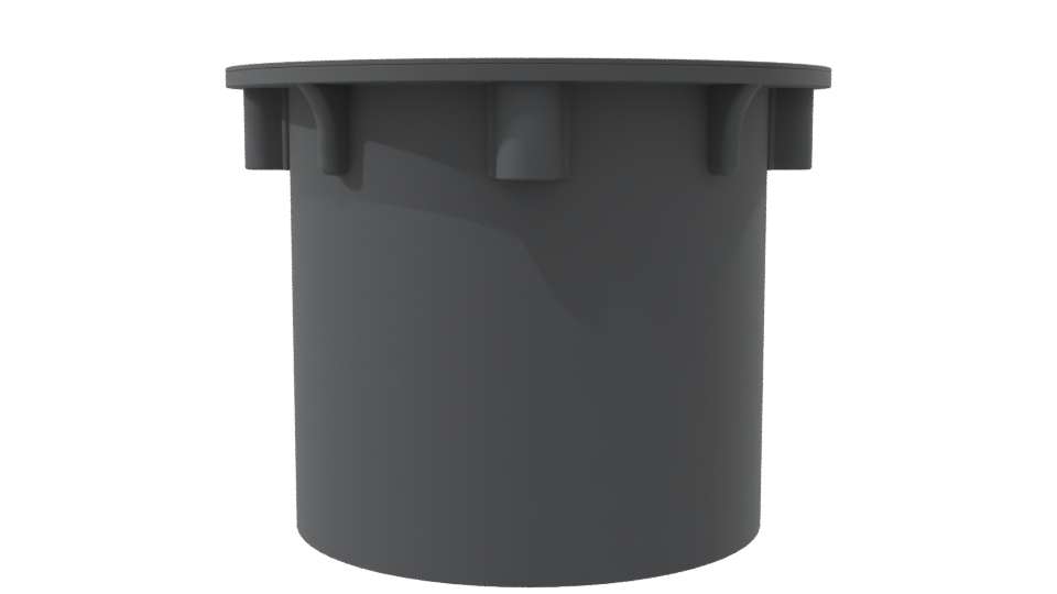 Industrial-Style Round Storage Container 3D Model - Professional 3D Model Render 8