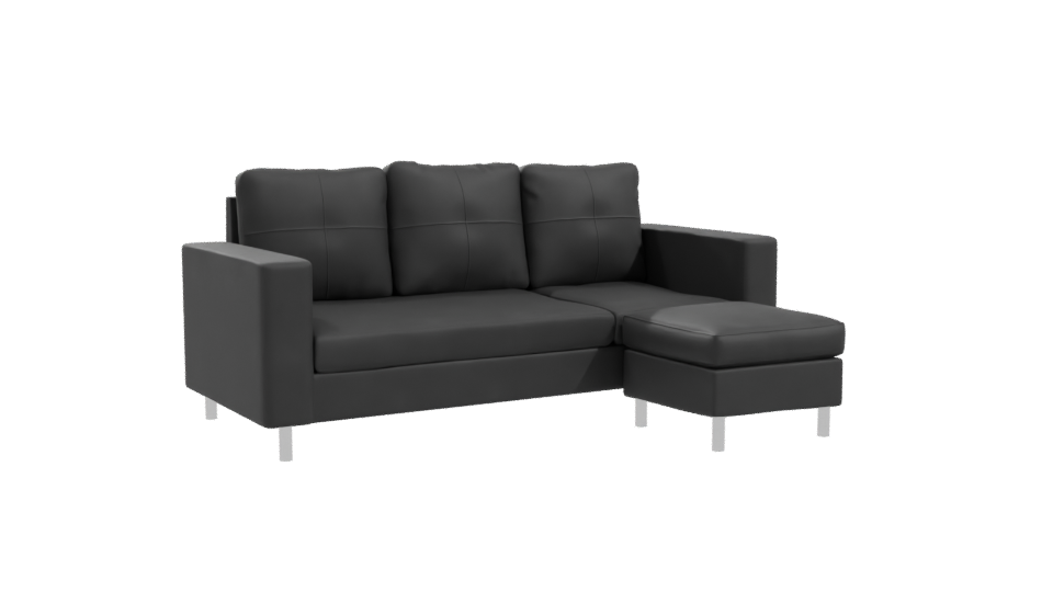 Stylish Modern L-Shaped Sofa 3D Model - Professional 3D Model Render 10