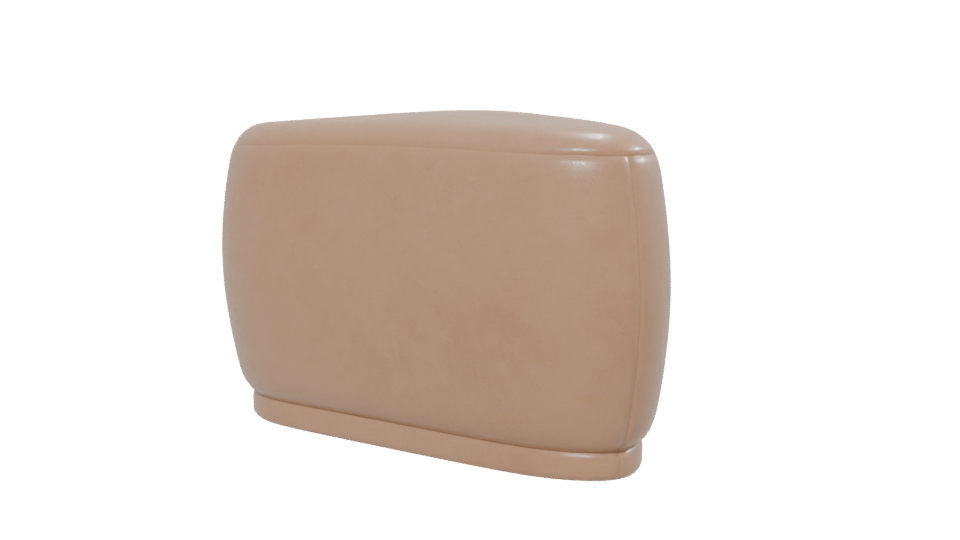 Stylish Modern Ottoman 3D Model - Professional 3D Model Render 13