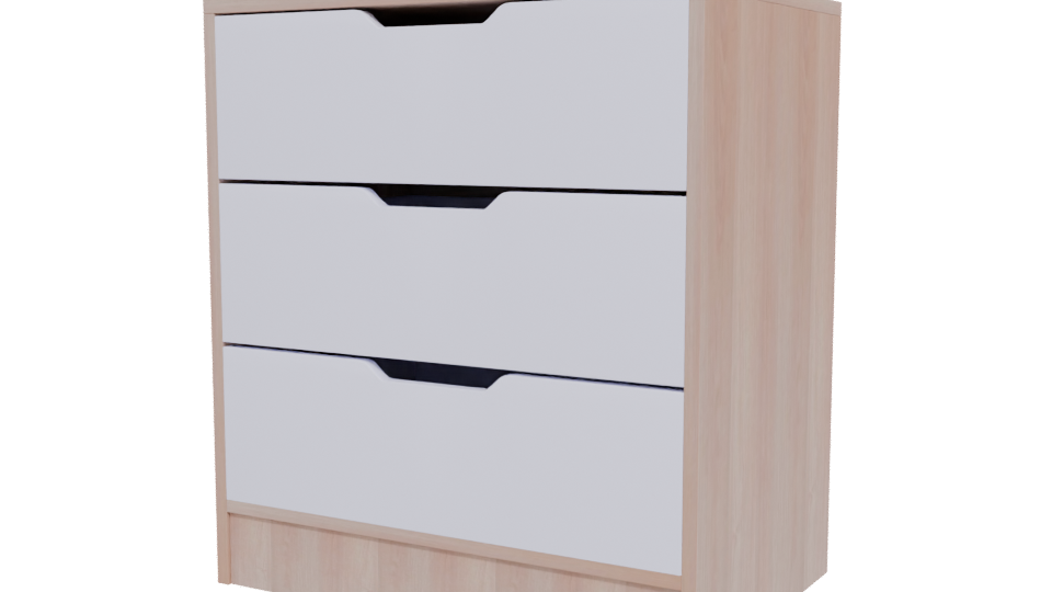 Minimalist Wooden Storage Cabinet 3D - Professional 3D Model Render 12