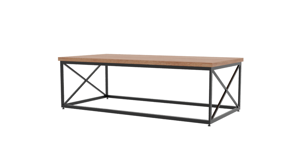 Stylish Wooden Dining Table 3D - Professional 3D Model Render 9