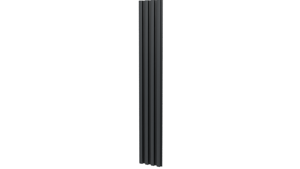 Stylized Vertical Slatted Panel 3D - Professional 3D Model Render 6