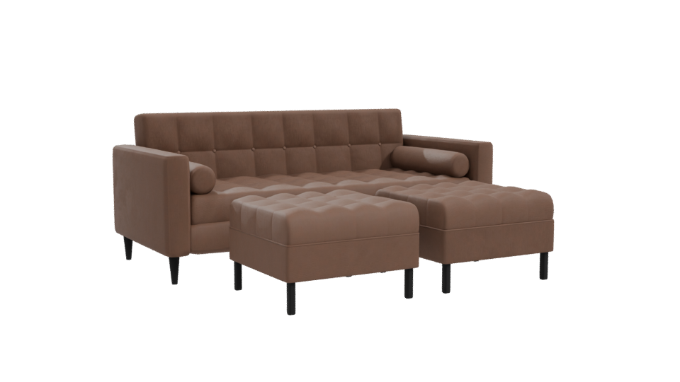 Stylish Modular Sofa 3D - Professional 3D Model Render 10