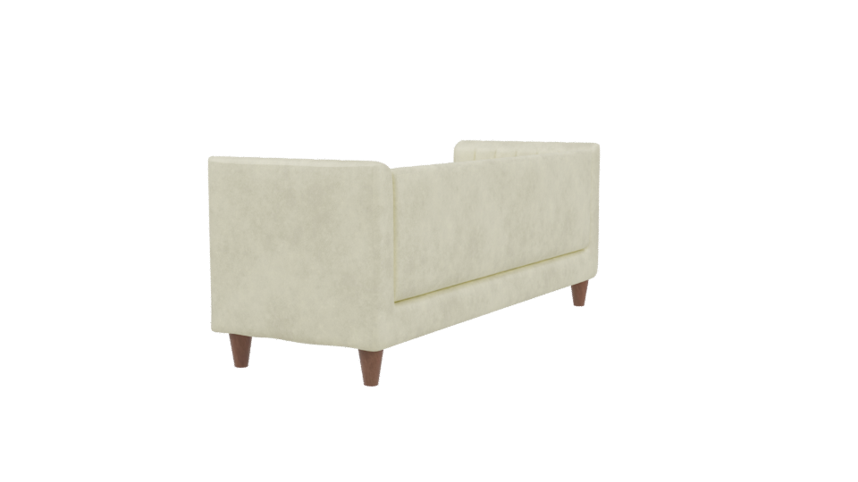 Stylish Modern Fabric Sofa 3D - Professional 3D Model Render 3