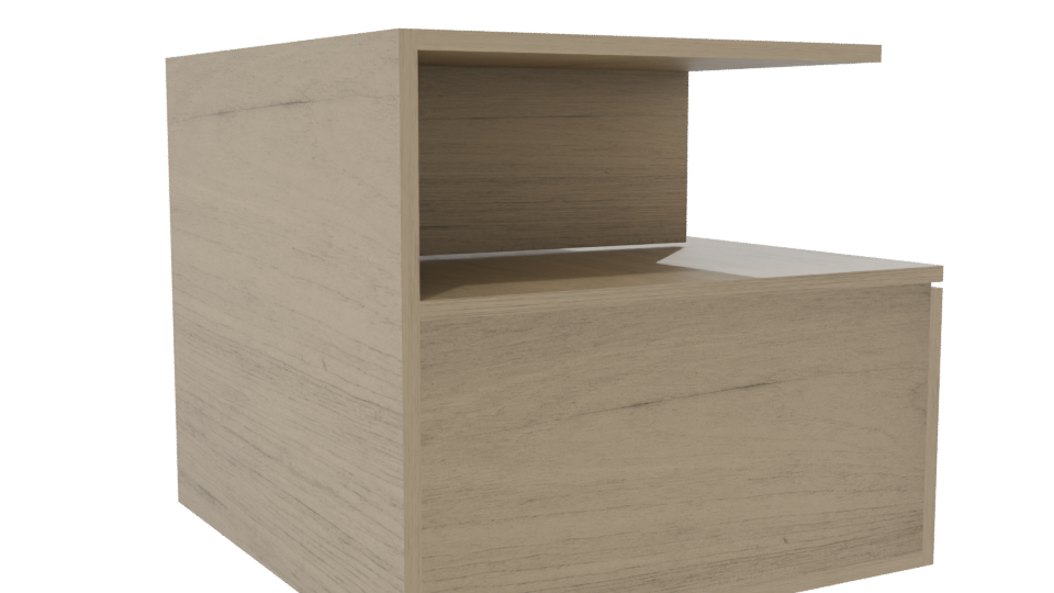 Minimalist Wooden Coffee Table 3D Model - Professional 3D Model Render 7