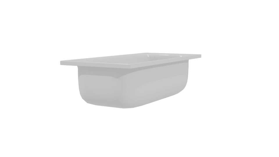 Stylish Rectangular Serving Dish 3D - Professional 3D Model Render 3