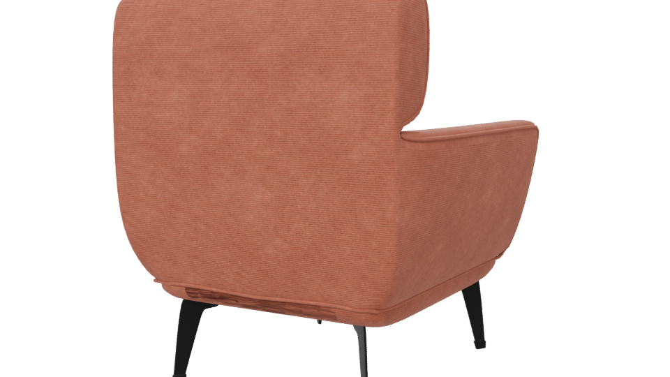 Contemporary Fabric Lounge Chair 3D - Professional 3D Model Render 6