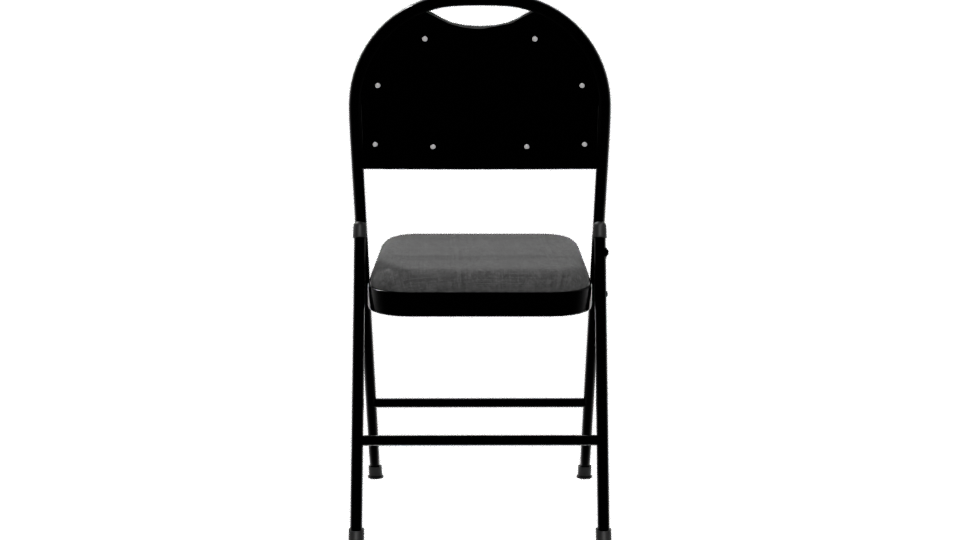 Stylish Modern Folding Chair Model - Professional 3D Model Render 5