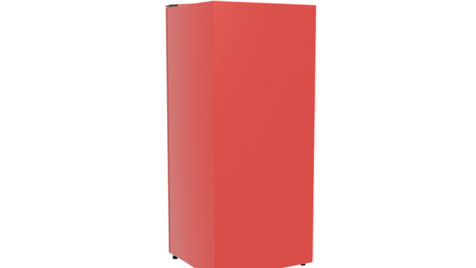 Stylish Retro Refrigerator 3D Model - Professional 3D Model Render 4