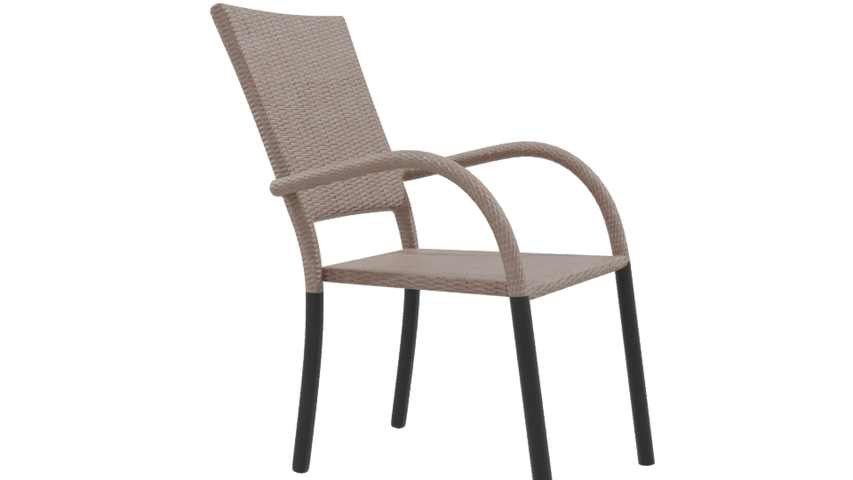 Contemporary Outdoor Dining Chair 3D Model - Professional 3D Model Render 9