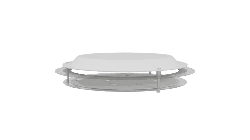 Modern Round Base Vent Cover - Professional 3D Model Render 4