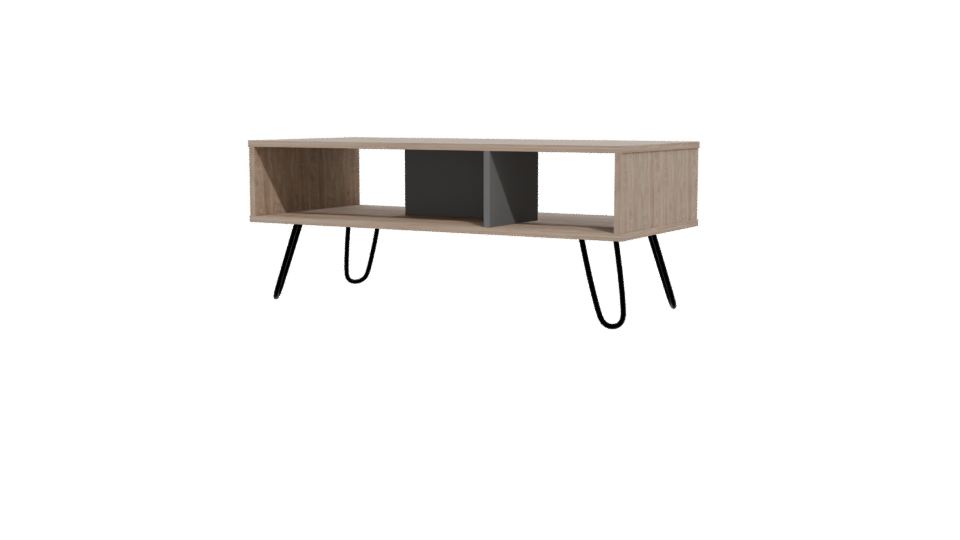 Stylish Wooden Coffee Table 3D - Professional 3D Model Render 12