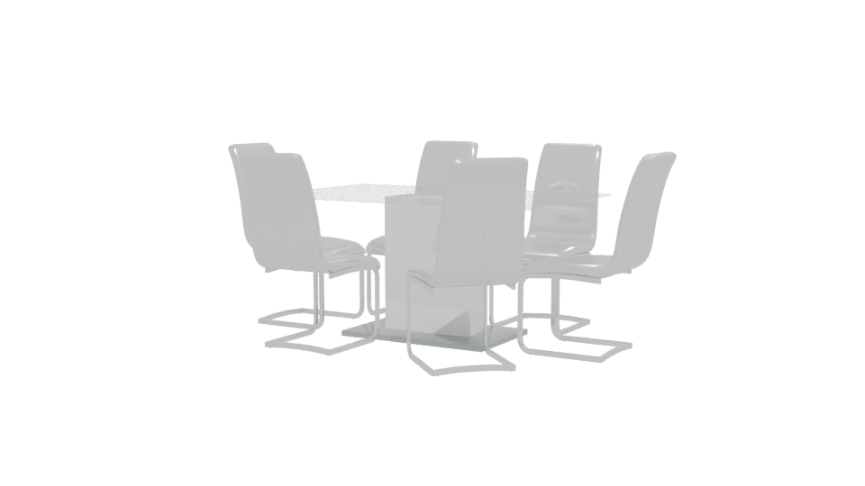 Rectangular Dining Table 3D Model - Professional 3D Model Render 12