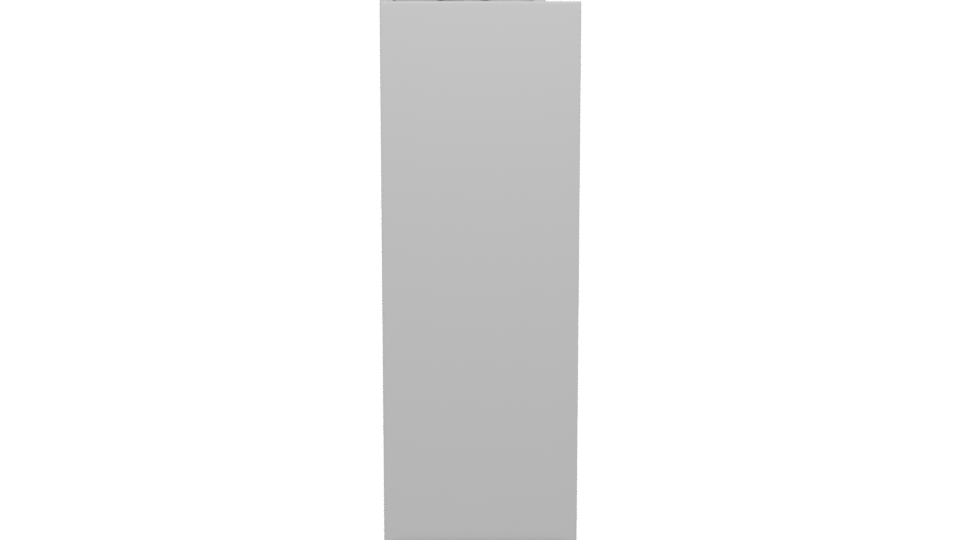 Stylish Silver Refrigerator 3D Model - Professional 3D Model Render 5