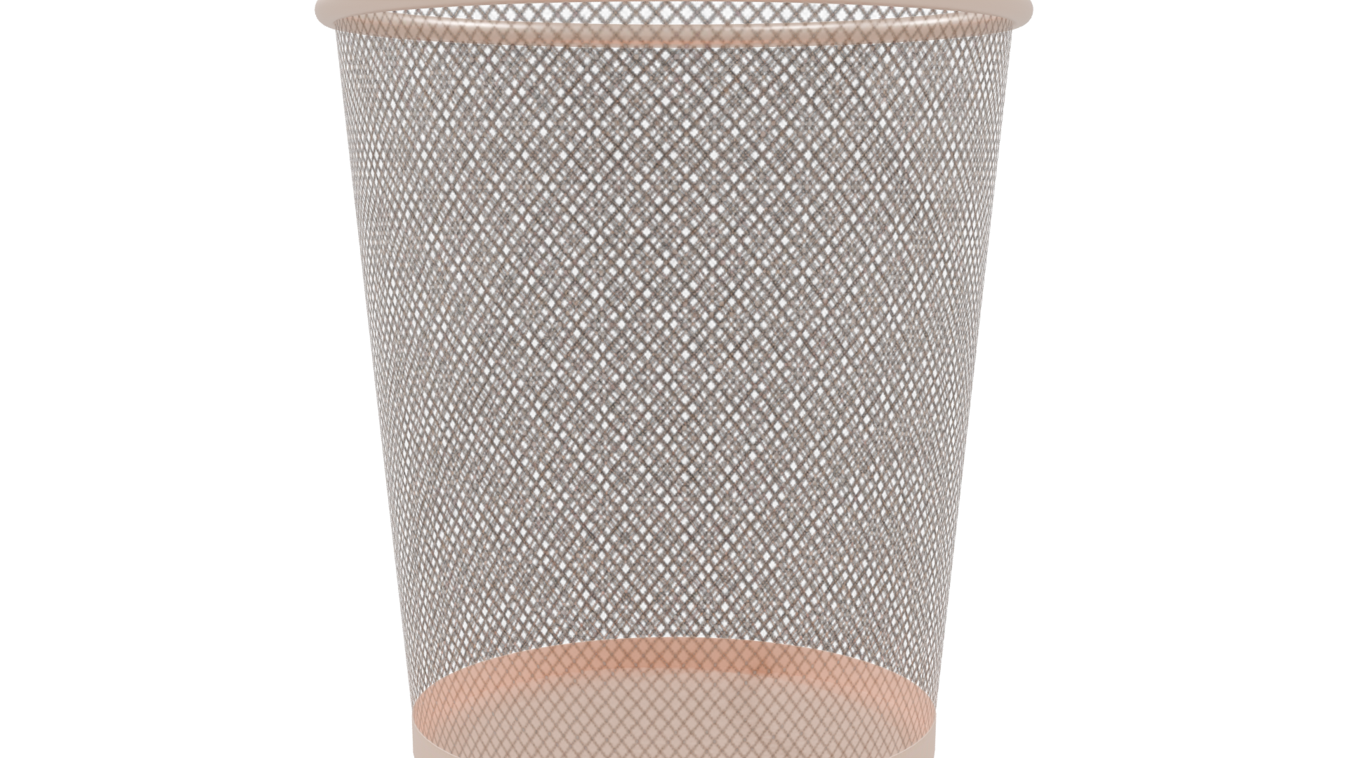 Stylish Mesh Trash Can 3D - Professional 3D Model Render 9