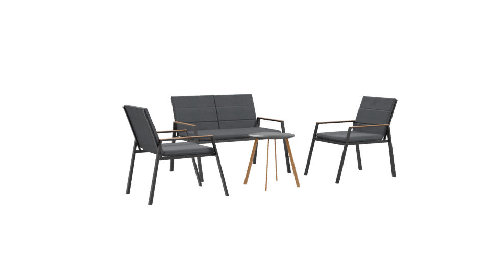 Modern Patio Furniture Set 3D - Professional 3D Model Render 10