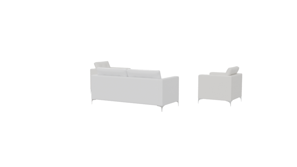 Living Room Sofa Set 3D Model - Professional 3D Model Render 6