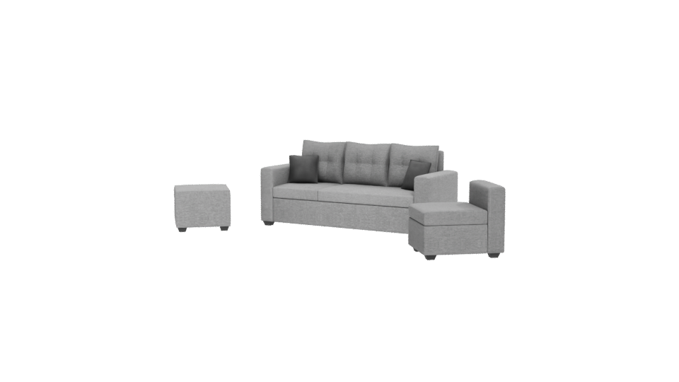 Modern Upholstered Sofa Set 3D Model - Professional 3D Model Render 12