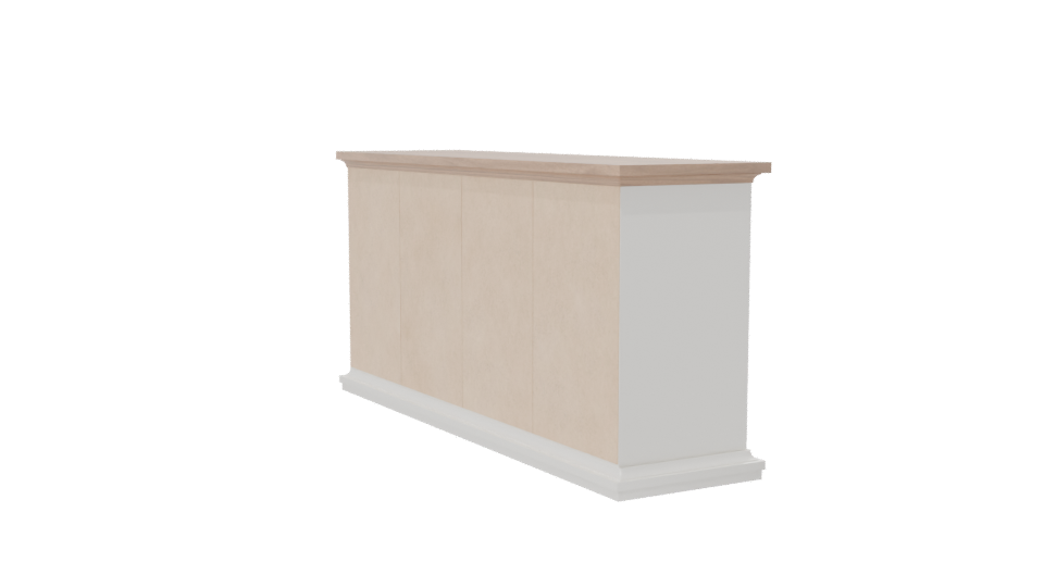 Modern Wooden Dresser 3D Model - Professional 3D Model Render 7