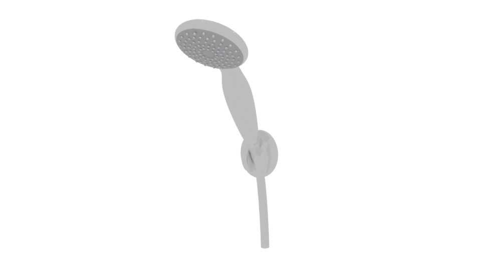 Sleek Modern Showerhead 3D Model - Professional 3D Model Render 12