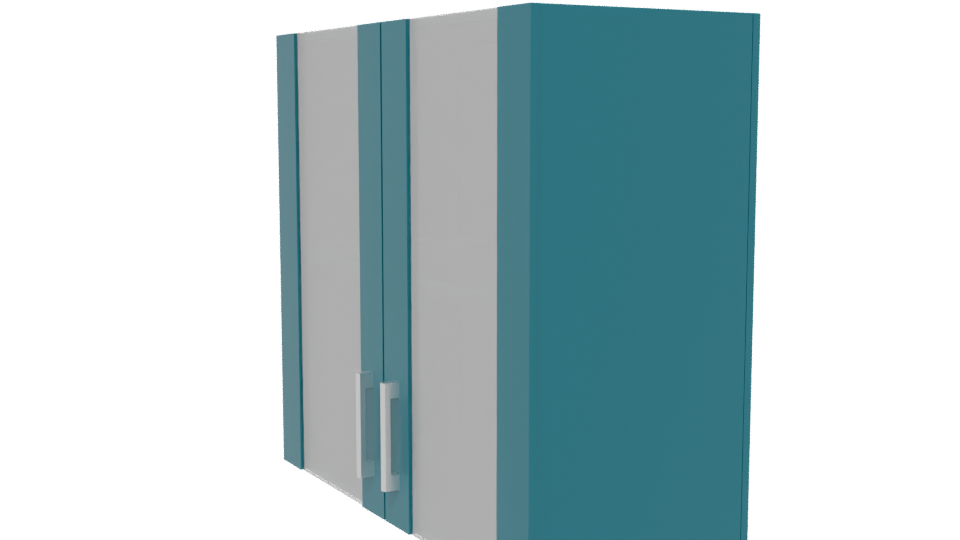 Minimalist Glass Display Cabinet 3D - Professional 3D Model Render 13